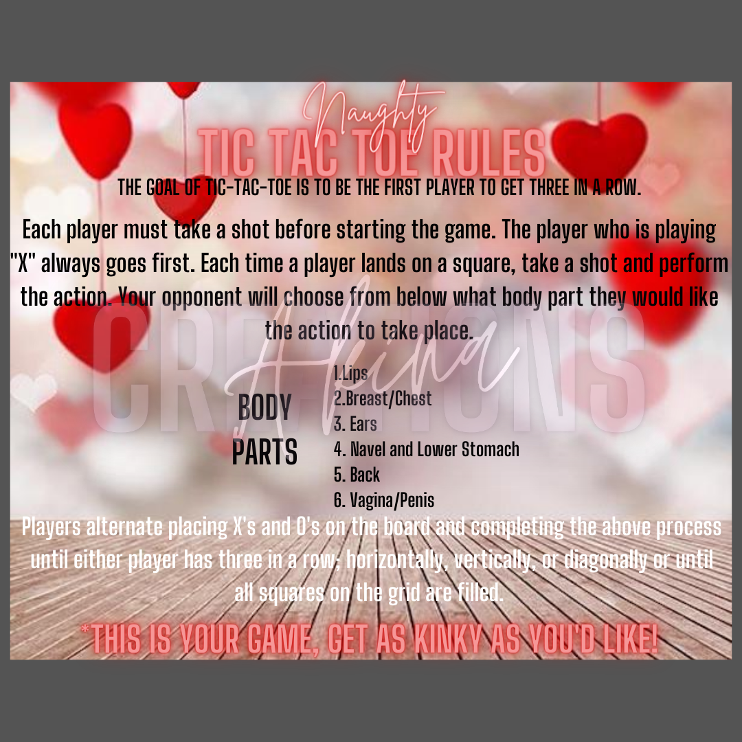 Naughty Tic Tac Toe