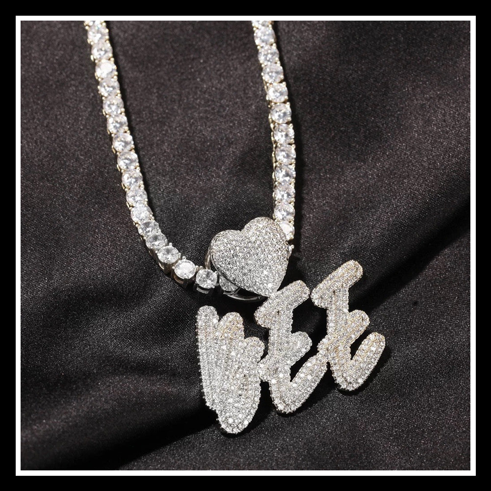 Custom Name Heart Necklace