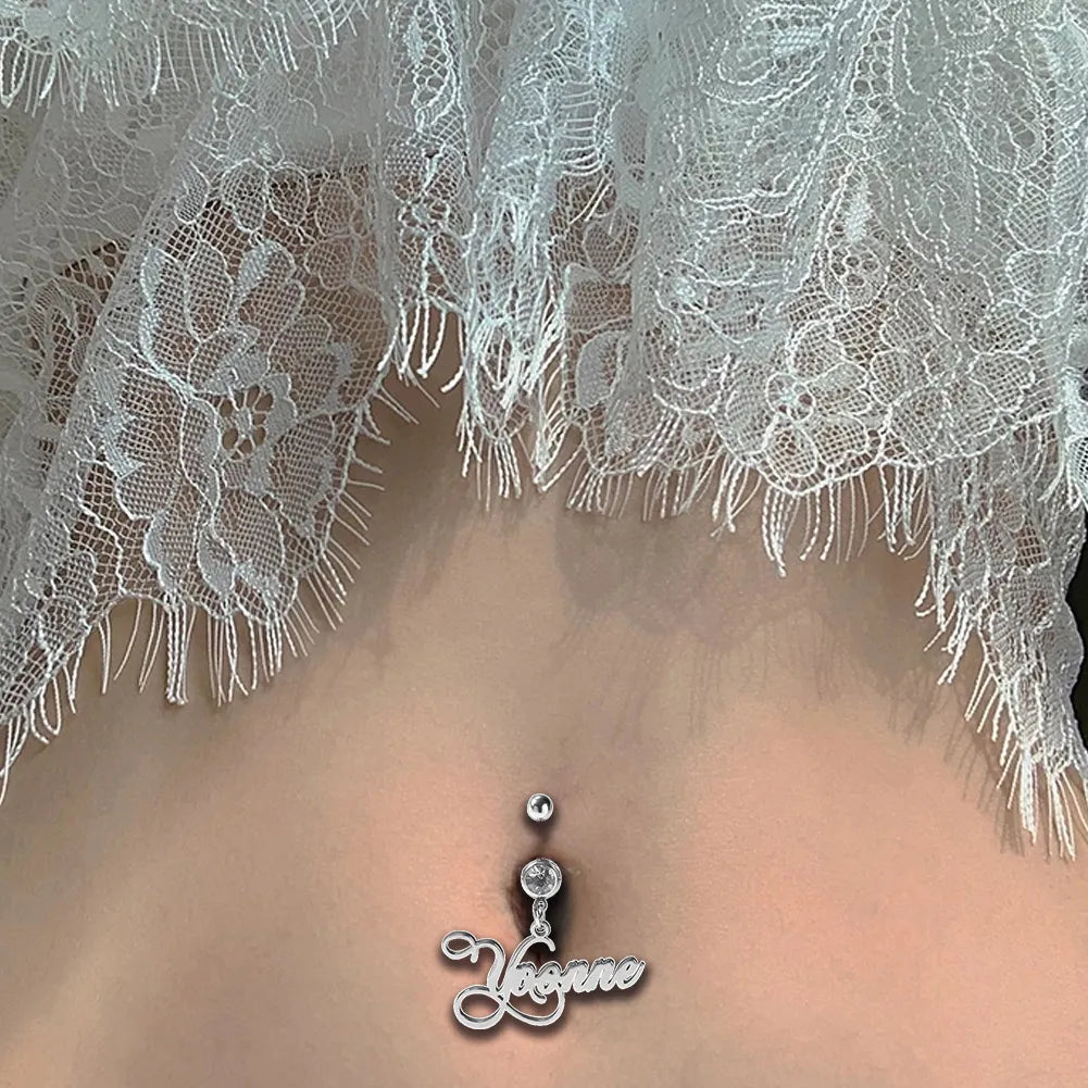 Belly Button Ring with Name